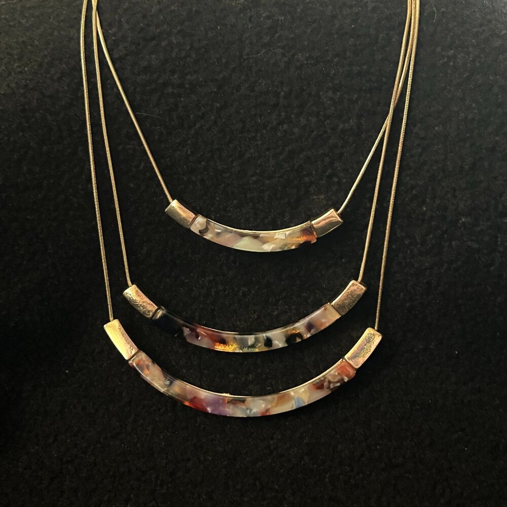 Express Multi-Colored Tortoise Shell Necklace
